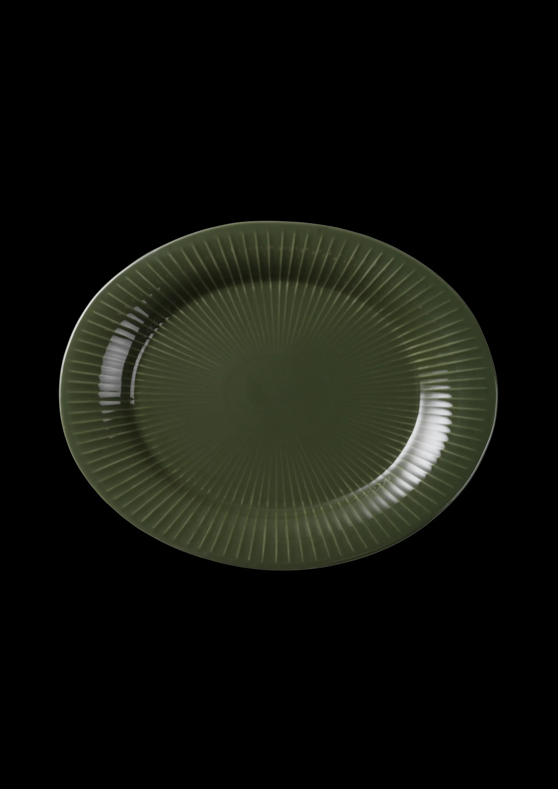 Kähler Hammershøi Oval bord skål 28.5x22.5 mørk grønn