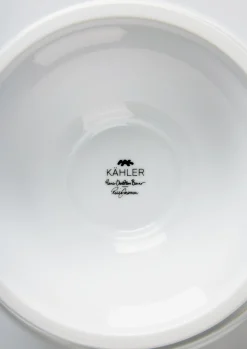 Kähler Hammershøi Poppy Kakefat Ø30 cm hvit m. deko
