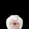 Kähler Hammershøi Poppy Vase H13 hvit m. deko