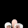 Kähler Hammershøi Poppy Vase miniatyr hvit m. deko 3 stk.