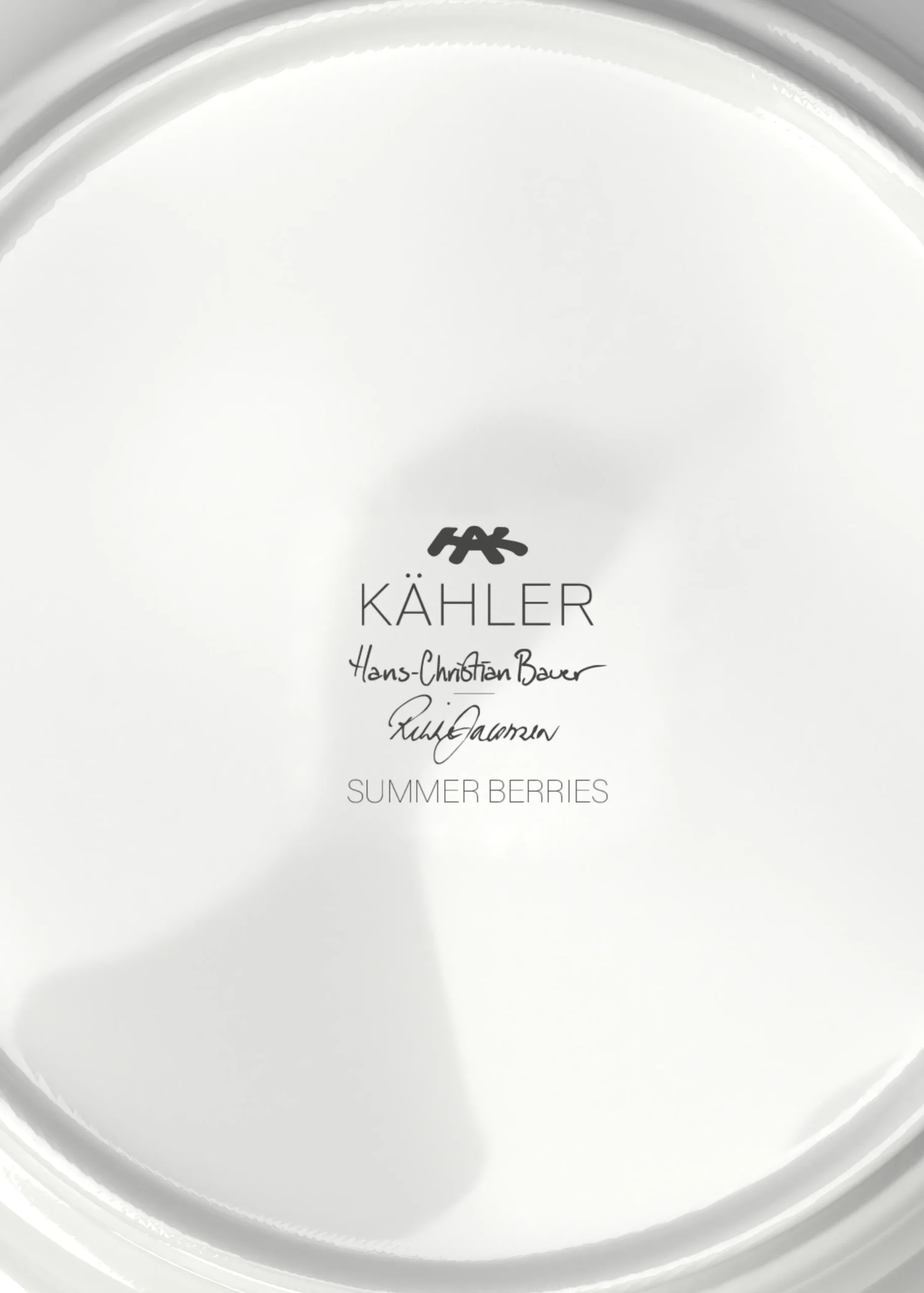 Kähler Hammershøi Summer Tallerken Ø22 cm forget me not