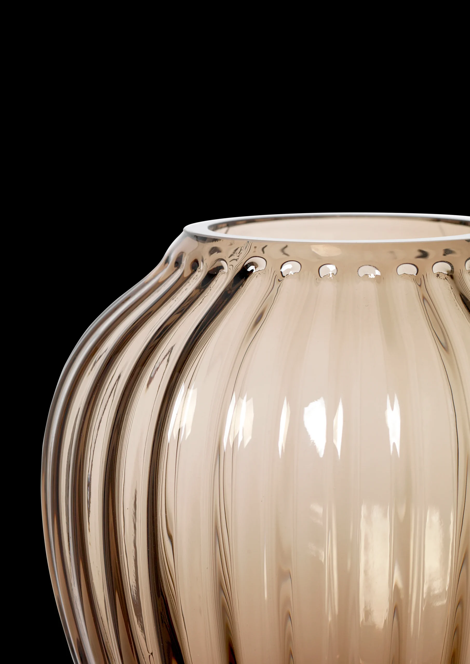Kähler Hammershøi Vase H14 valnøtt