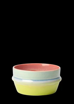 Kähler Poppery Skål Ø12 cm pink/mint/apple green