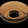 Holmegaard Lumi Lysmansjett buet Ø8 cm brun