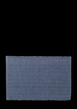 Lyngby Porcelæn Herringbone Dekkebrikker 43x30 cm blå