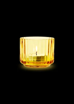 Lyngby Porcelæn Lyngby Telyslykt Ø6.7 cm amber