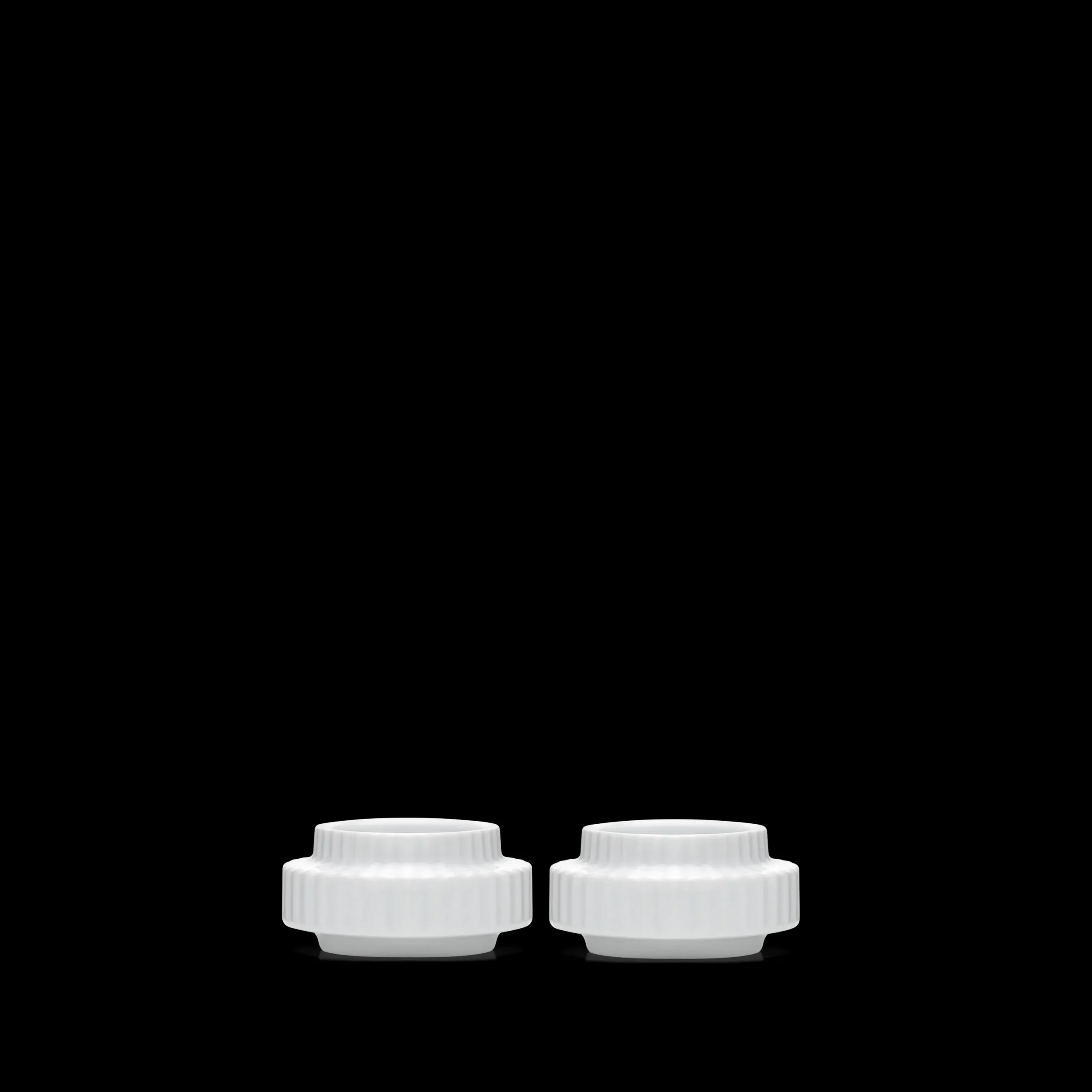 Lyngby Porcelæn Lyngby Telyslykt Ø6.5 cm hvit 2 stk.