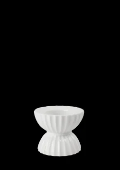 Lyngby Porcelæn Lyngby Tura Telyslykt Ø8 cm hvit - Kjøb her