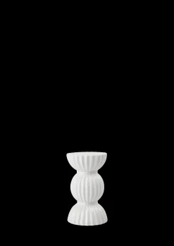 Lyngby Porcelæn Lyngby Tura Lysestake H14 cm hvit - Kjøb her