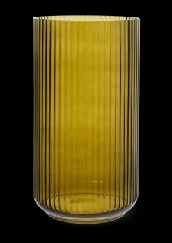 Lyngby Porcelæn Lyngby Vase H38 olivengrønn glass