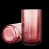 Lyngby Porcelæn Lyngby Vase H25 burgundy munnblåst glass