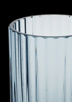 Lyngby Porcelæn Lyngby Vase H12.5 blue munnblåst glass