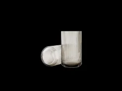 Lyngby Porcelæn Lyngby Vase H25 smoke munnblåst glass