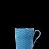 Lyngby Porcelæn Rhombe Color Kopp med hank 33 cl blå