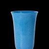 Lyngby Porcelæn Rhombe Color Vase H20 cm blå porselen