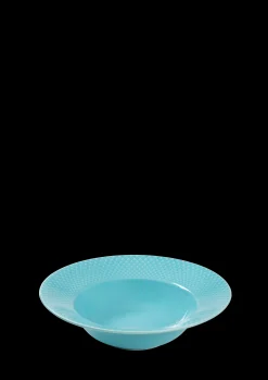 Lyngby Porcelæn Rhombe Color Dyp tallerken Ø24.5 cm turkis