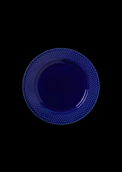 Lyngby Porcelæn Rhombe Color Lunsjtallerken Ø23cm mørk blå