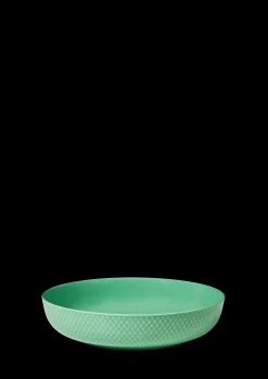 Lyngby Porcelæn Rhombe Color Serveringsskål Ø28 cm grønn