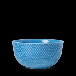 Lyngby Porcelæn Rhombe Color Serveringsskål Ø17.5 cm blå