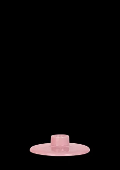 Lyngby Porcelæn Rhombe Color Lysestake H3 rosa