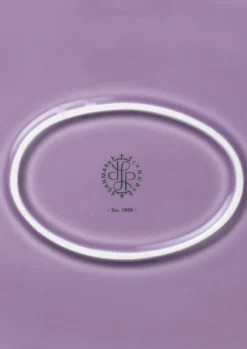 Lyngby Porcelæn Rhombe Color Oval serveringsfat lilla