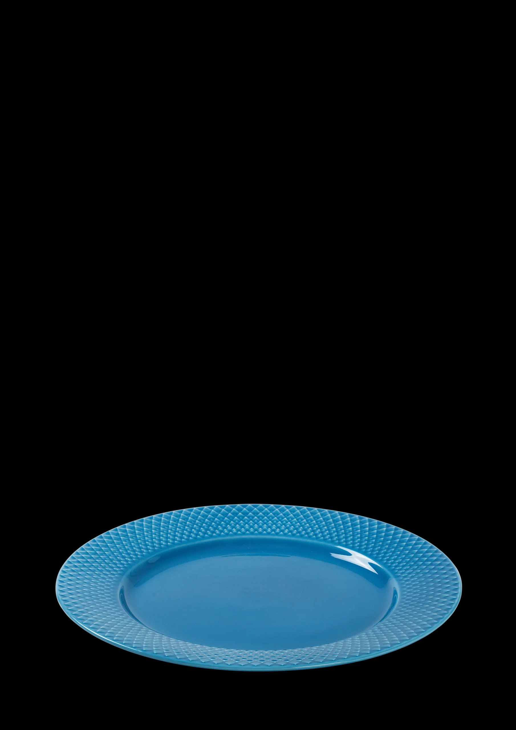 Lyngby Porcelæn Rhombe Color Middagstallerken Ø27 cm blå