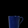Lyngby Porcelæn Rhombe Color Kopp med hank 33 cl mørk blå