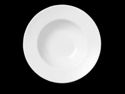 Lyngby Porcelæn Rhombe Dyp tallerken Ø24.5 cm hvit