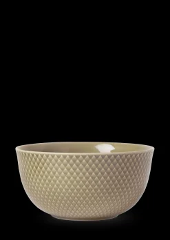 Lyngby Porcelæn Rhombe Earth Serveringsskål Ø17.5 cm clay