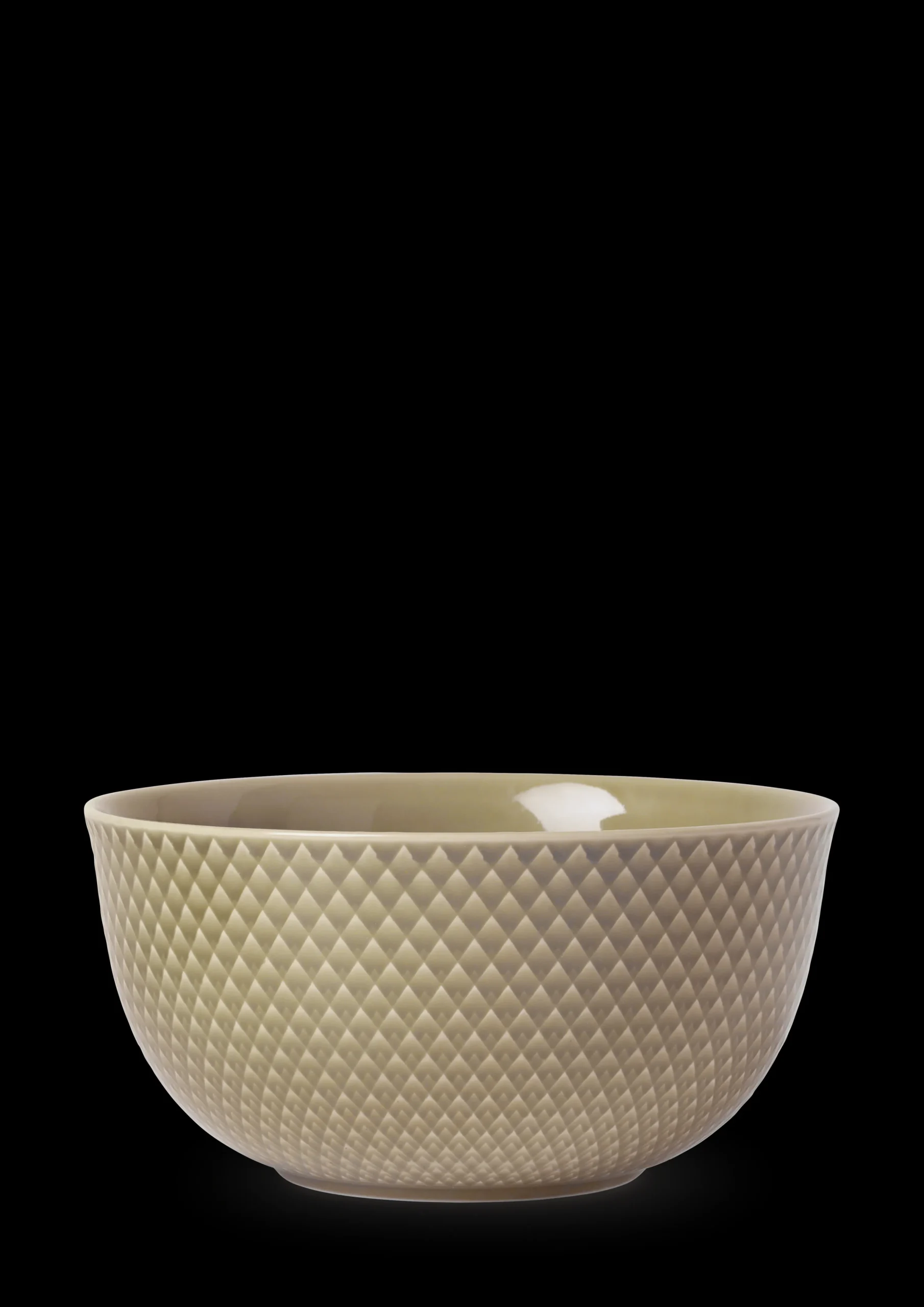 Lyngby Porcelæn Rhombe Earth Serveringsskål Ø17.5 cm clay
