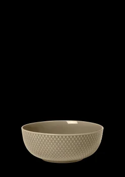 Lyngby Porcelæn Rhombe Earth Skål Ø15.5 cm clay - Kjøp nå