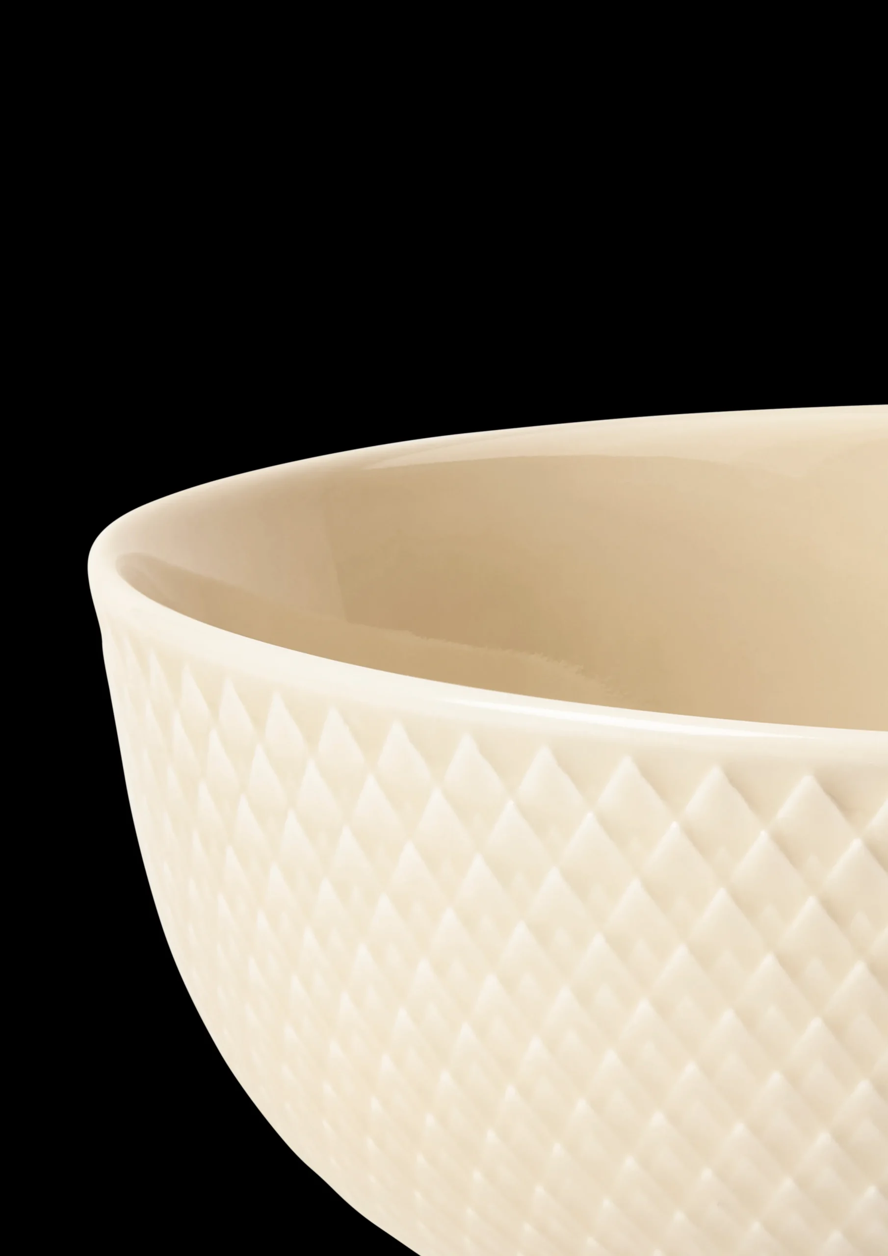 Lyngby Porcelæn Rhombe Earth Serveringsskål Ø22 cm marble
