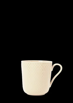 Lyngby Porcelæn Rhombe Earth Kopp med hank 39 cl marble