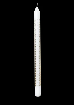 Lyngby Porcelæn Rhombe Kalenderlys Ø2.5 cm hvit