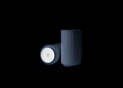 Lyngby Porcelæn Lyngby Vase H25 midnight blue porselen