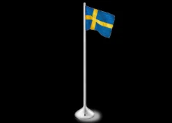 Rosendahl RO Bordflagg svensk H35 sølvfarget