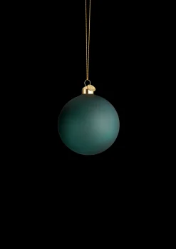 Holmegaard Souvenir Julekule Ø8 cm mørk grønn